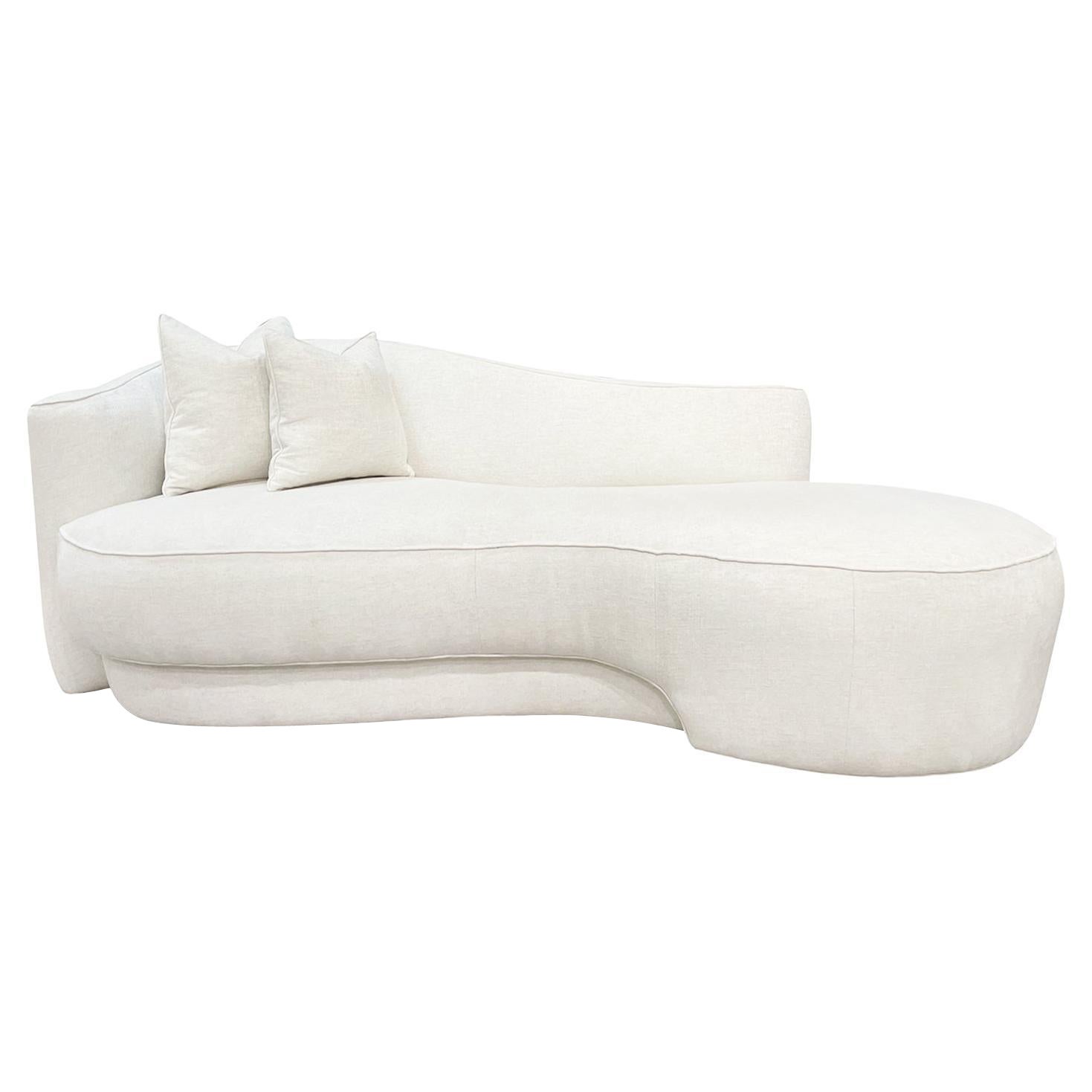 Sofa Weiman White American Vintage du 20ème siècle par Vladimir Kagan