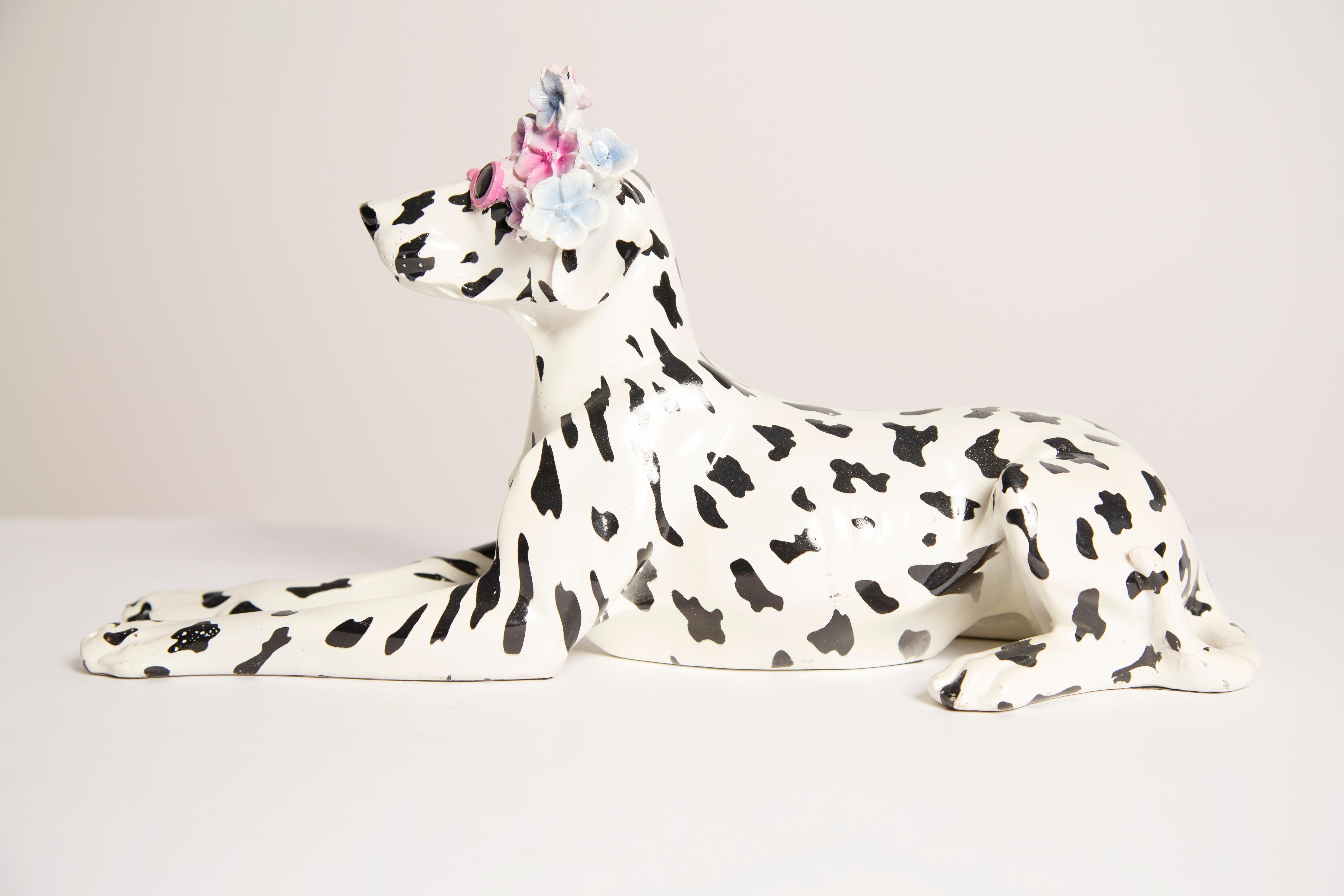 20th Century White Dalmatian Dog Sculpture, Italy, 2000s 2