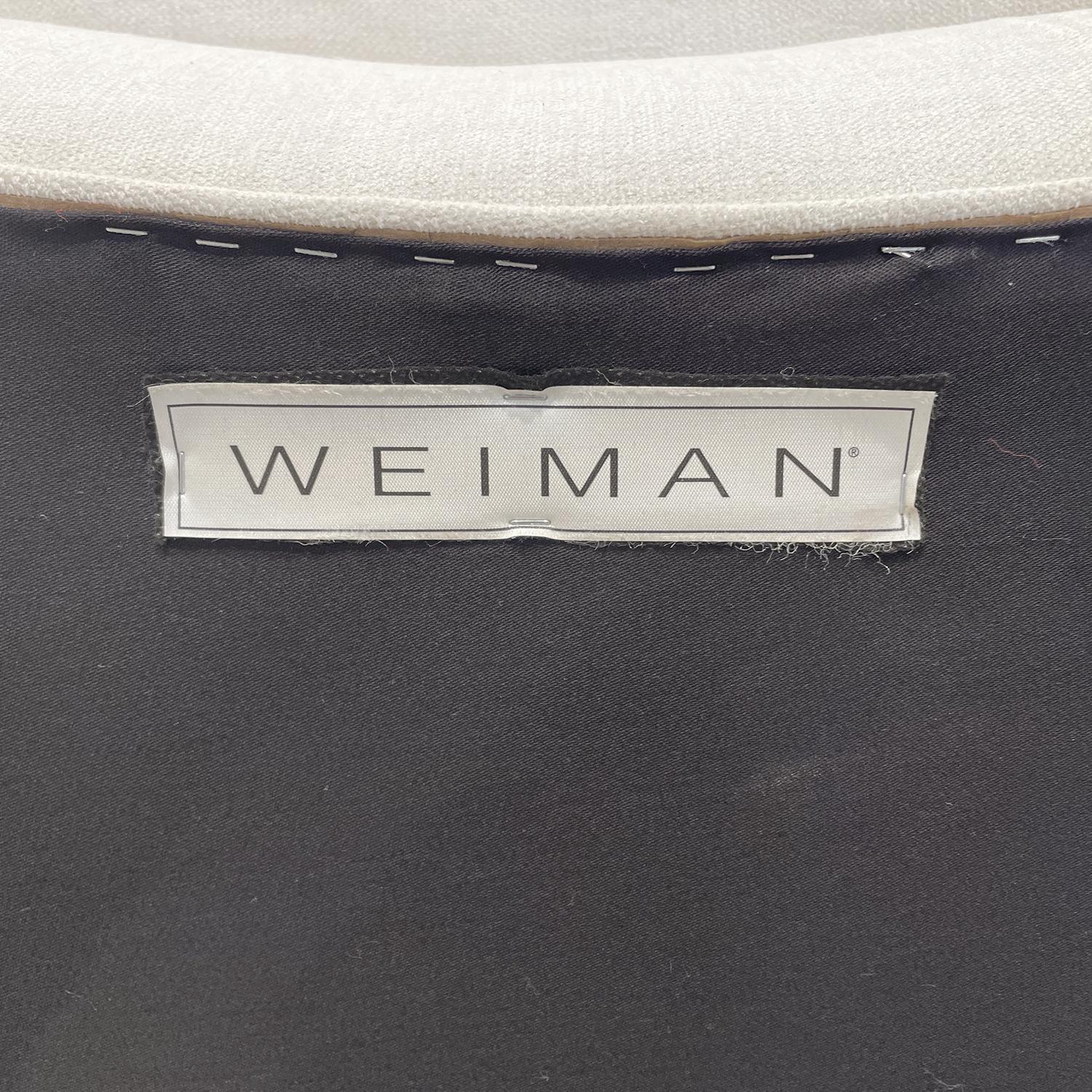 20th Century White American Vintage Weiman Three Seater Sofa by Vladimir Kagan For Sale 9