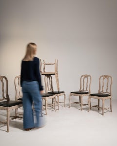 20th Century White Set of Twelve Louis XV Dining Chairs with