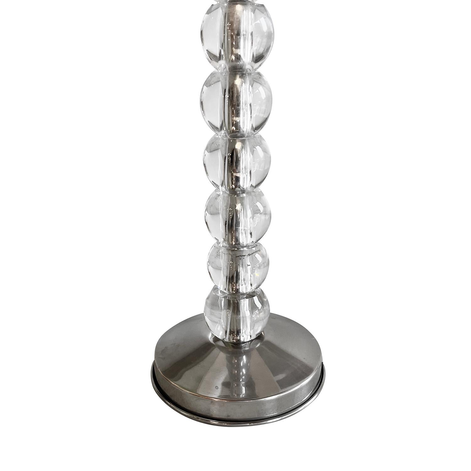 Fait main Lampe de table suédoise en cristal du 20e siècle - Lights de bureau vintage par Orrefors en vente