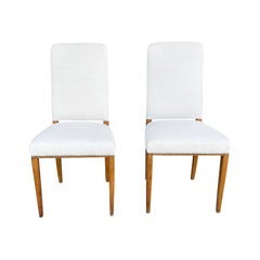 Coppia di sedie da pranzo in betulla vintage svedese del XX secolo di Carl Malmsten