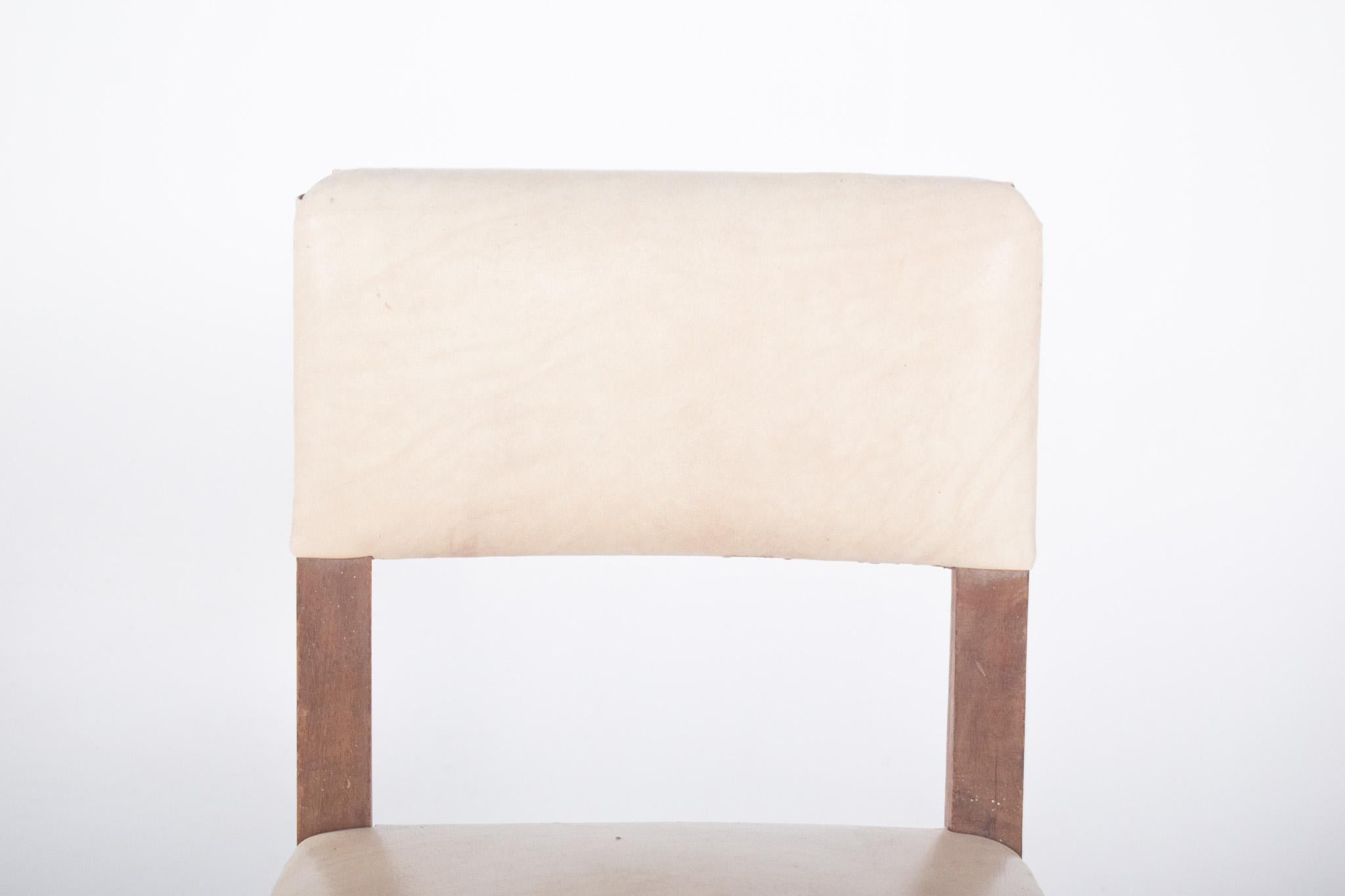 Late 20th Century 20th Century White Upholstered Chair For Sale