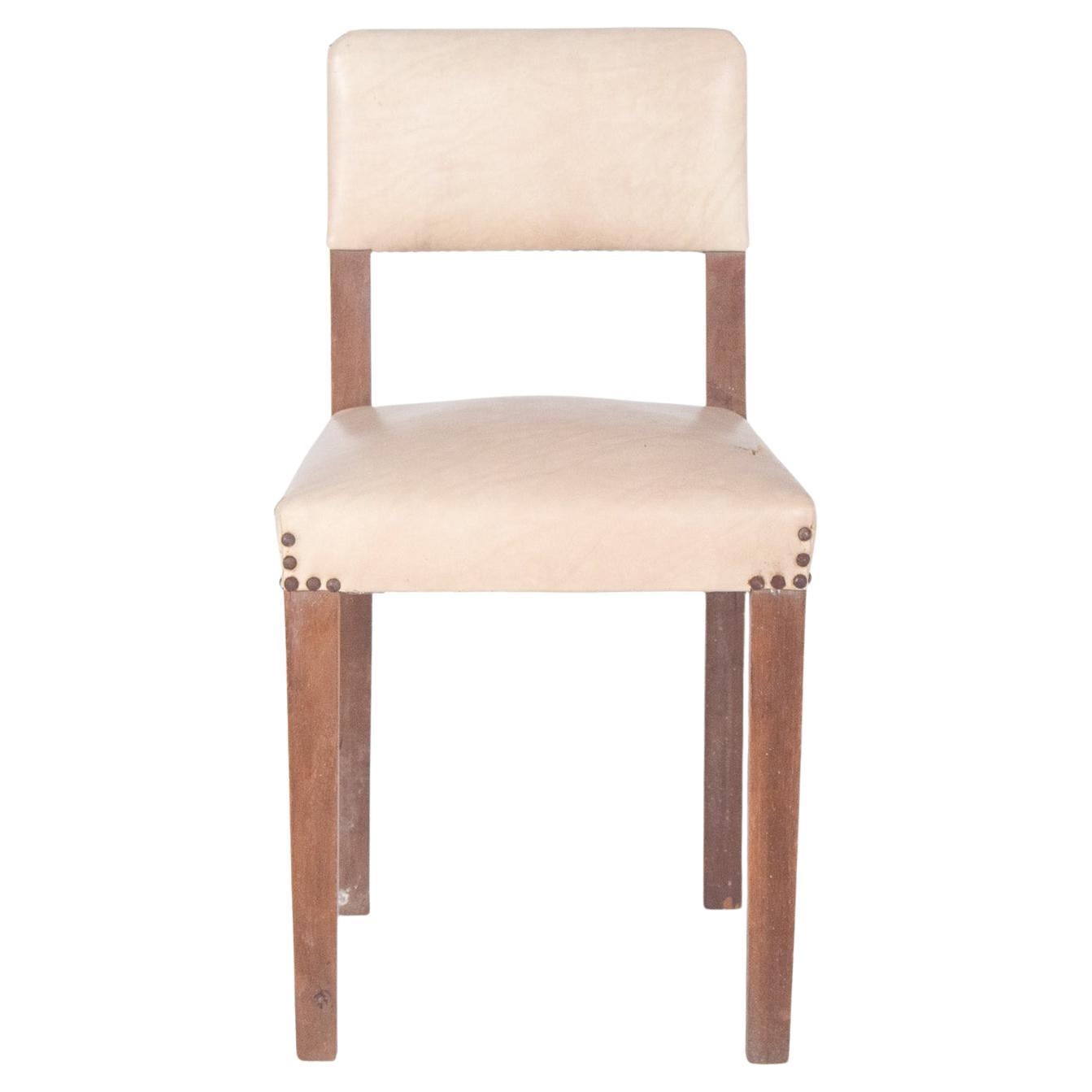 20th Century White Upholstered Chair For Sale