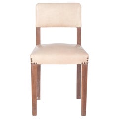 Chaise tapissée blanche du 20e siècle