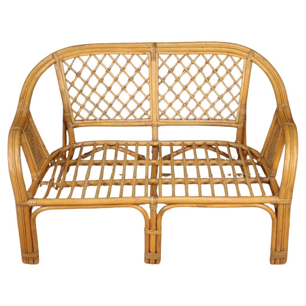 20th Century Wicker Italian Vintage Sofa, 1960