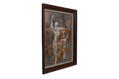 20th Century William Goldsmith Cubist Oil on Canvas “David and Goliath”