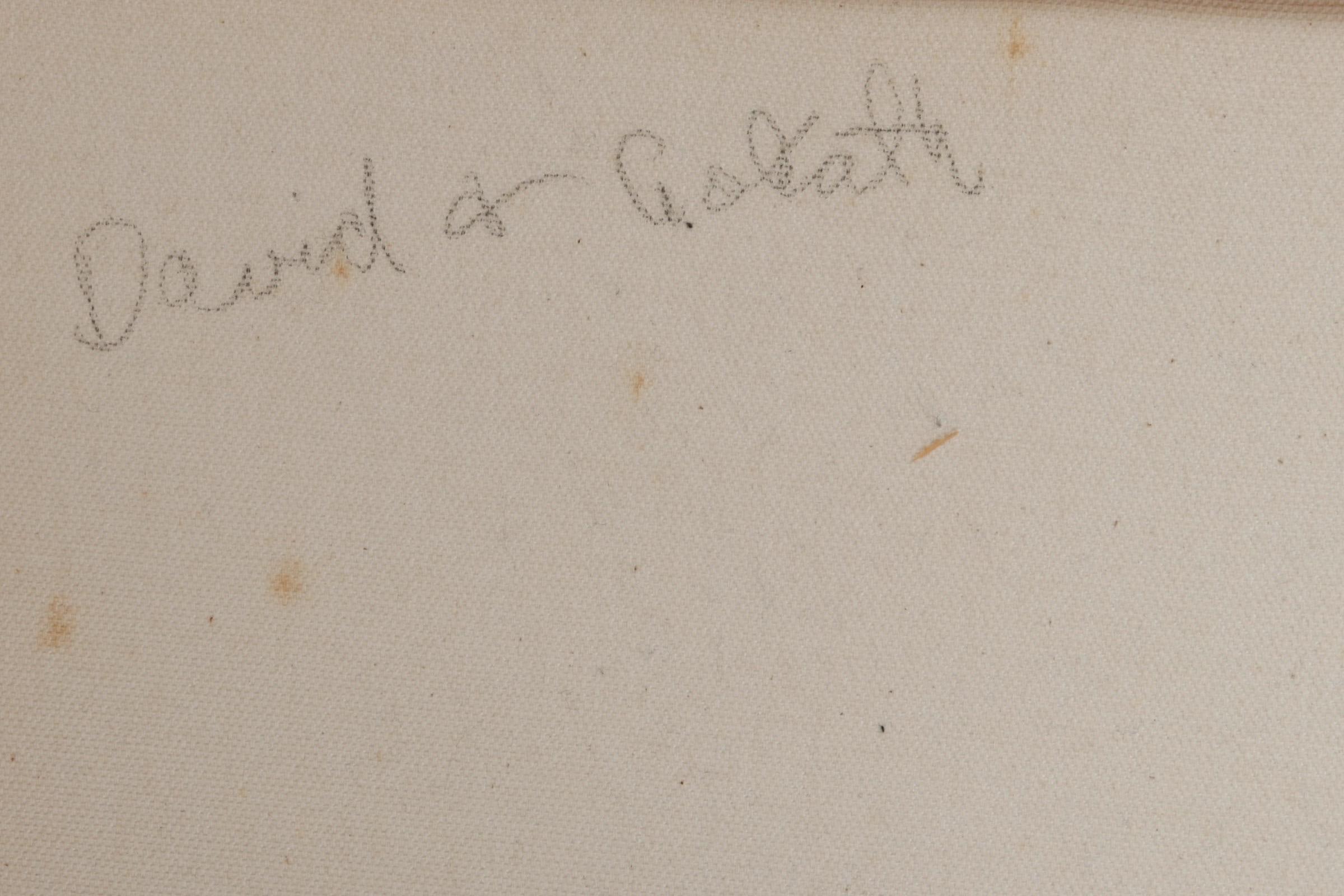Kubistisches Ölgemälde auf Leinwand David und Goliath, William Goldschmiede, 20. Jahrhundert im Angebot 5