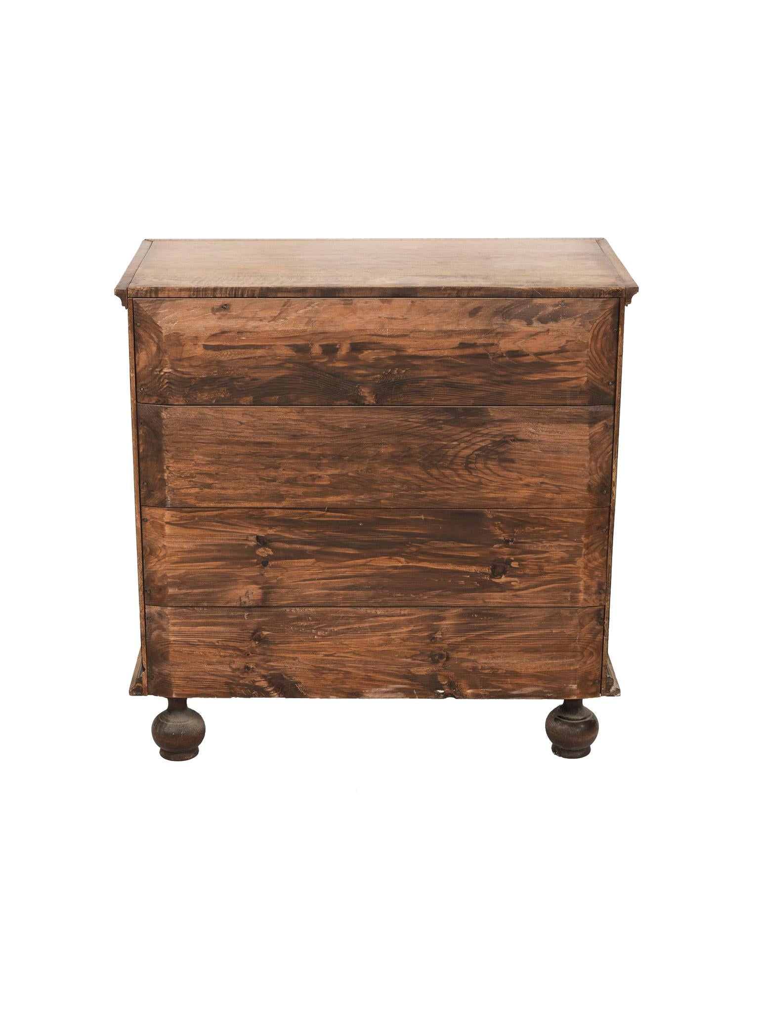 20th Century William & Mary-Style Maple Chest of Drawers 4