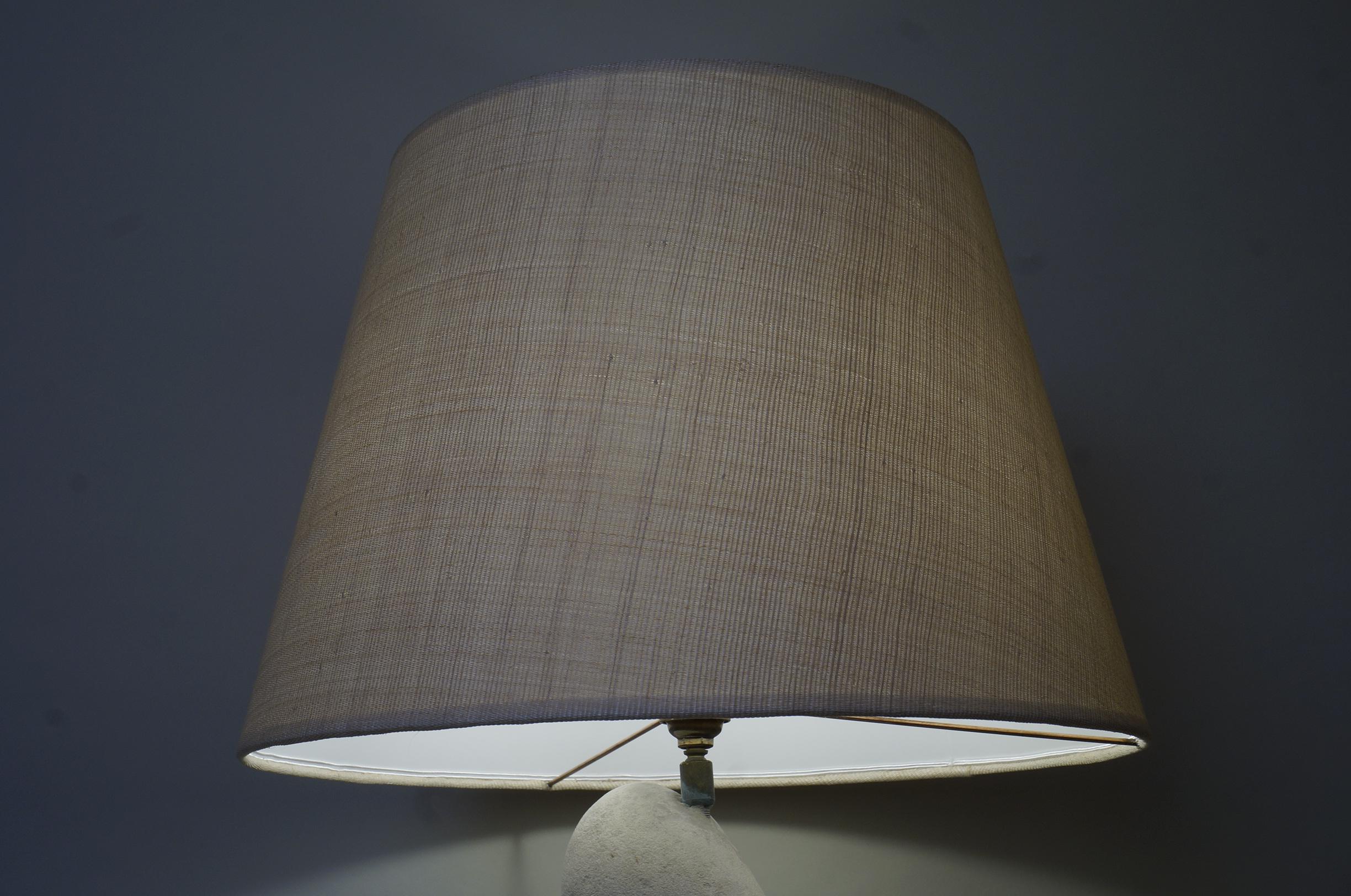 20th Century Withe Stone Table Lamp 1