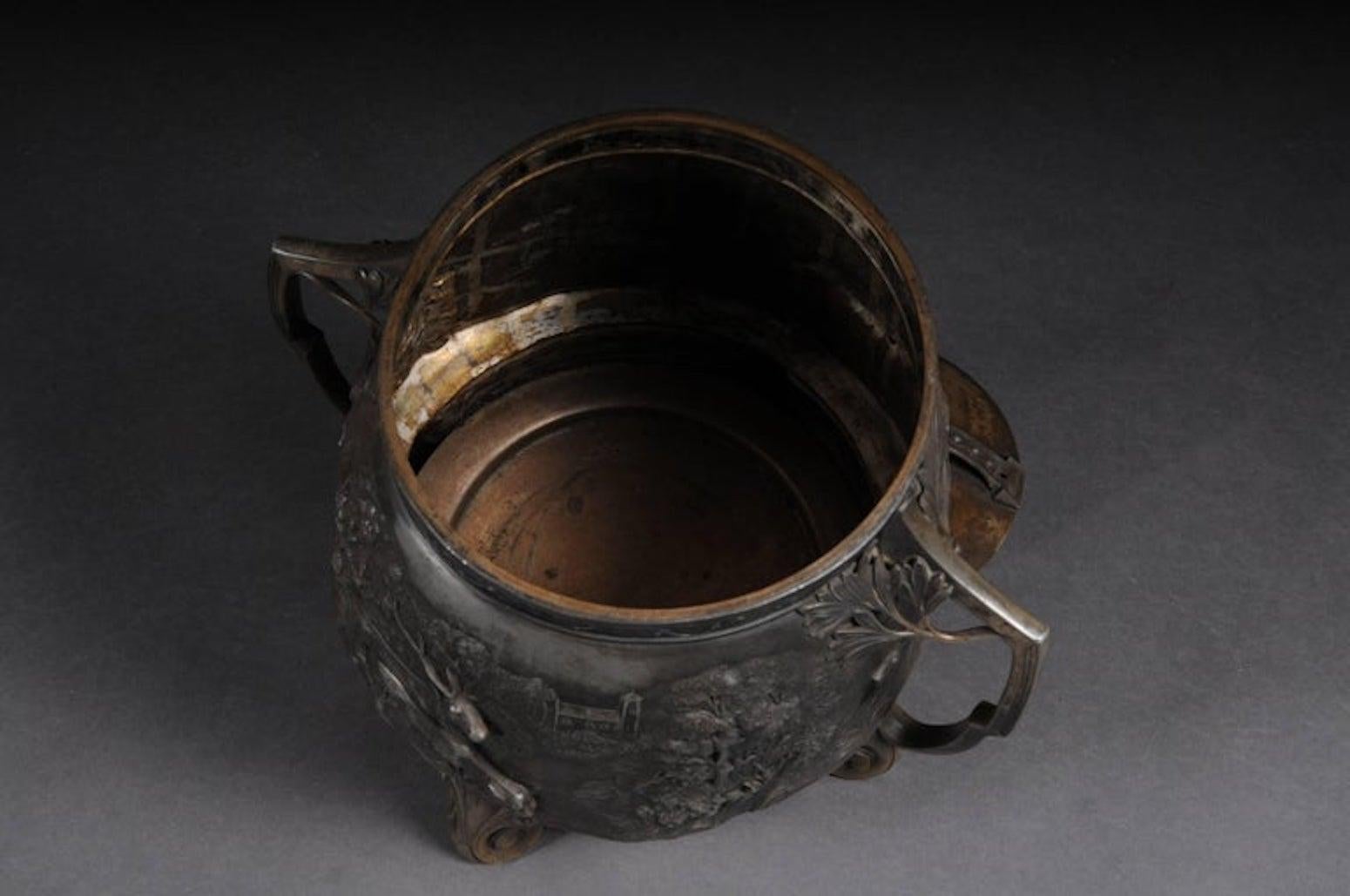 20th Century WMF silver Bowle Art Nouveau, 1910 Made in Germany For Sale 6