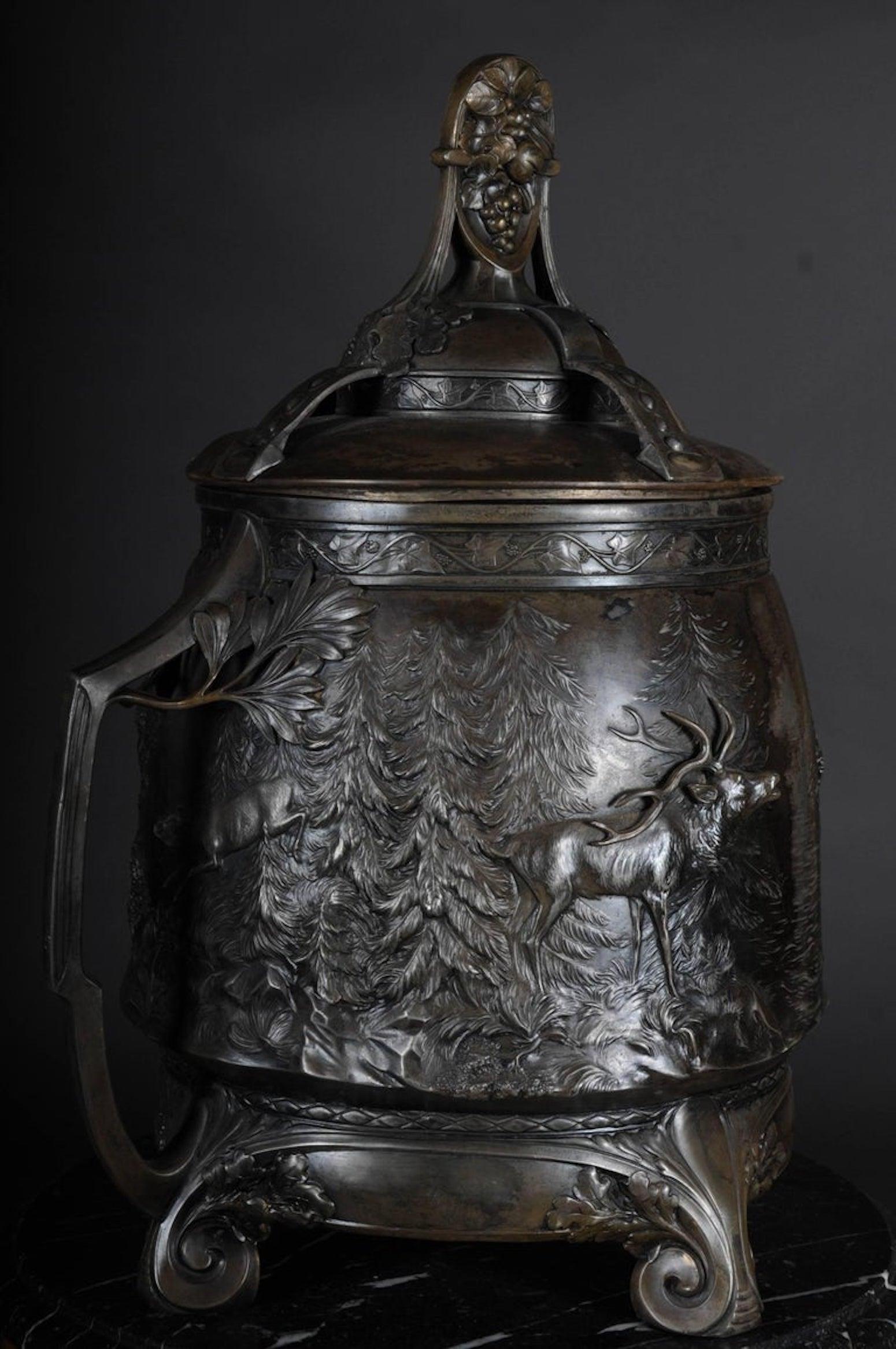 20th Century WMF silver Bowle Art Nouveau, 1910 Made in Germany For Sale 8