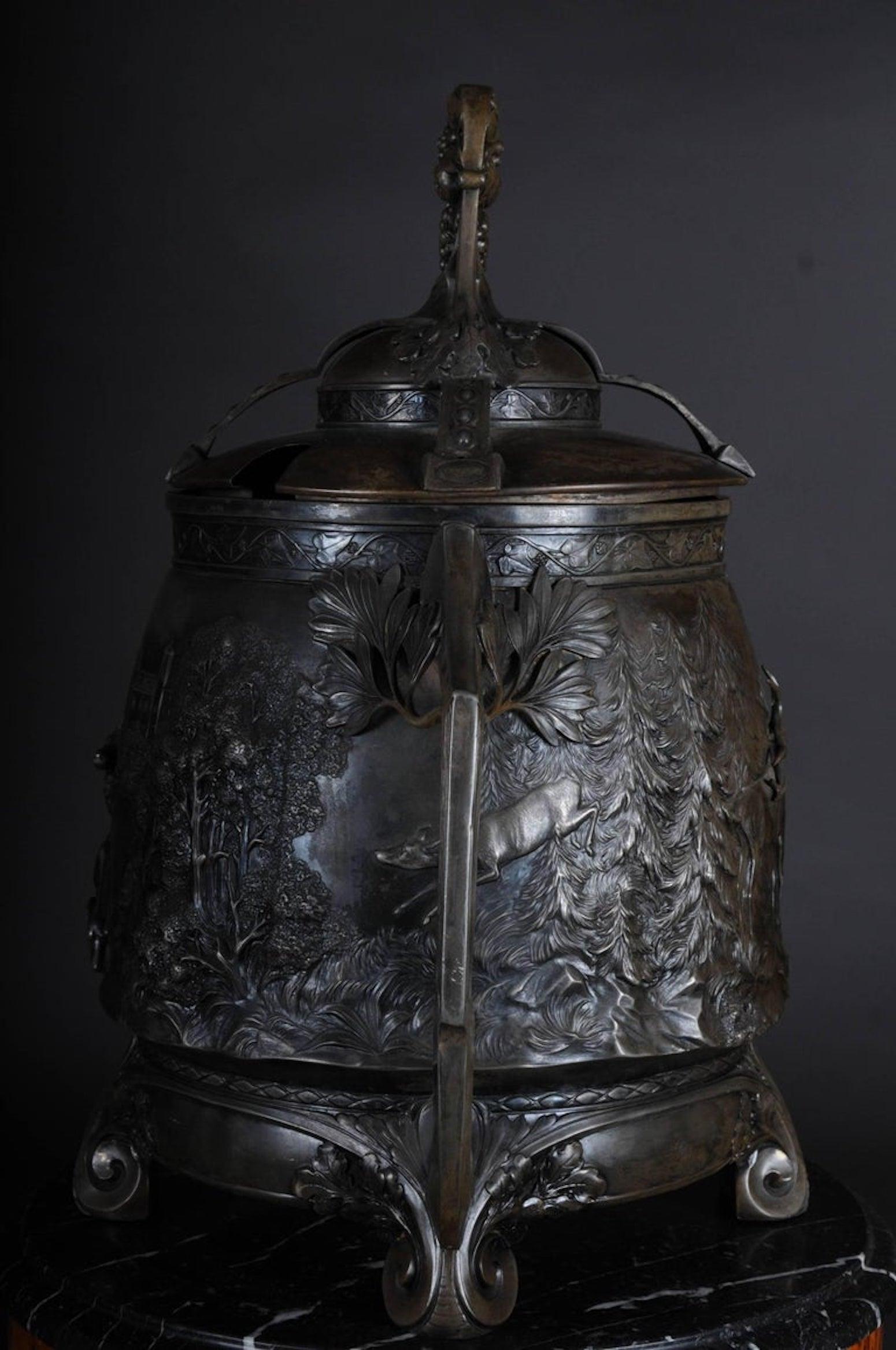 20th Century WMF silver Bowle Art Nouveau, 1910 Made in Germany For Sale 10