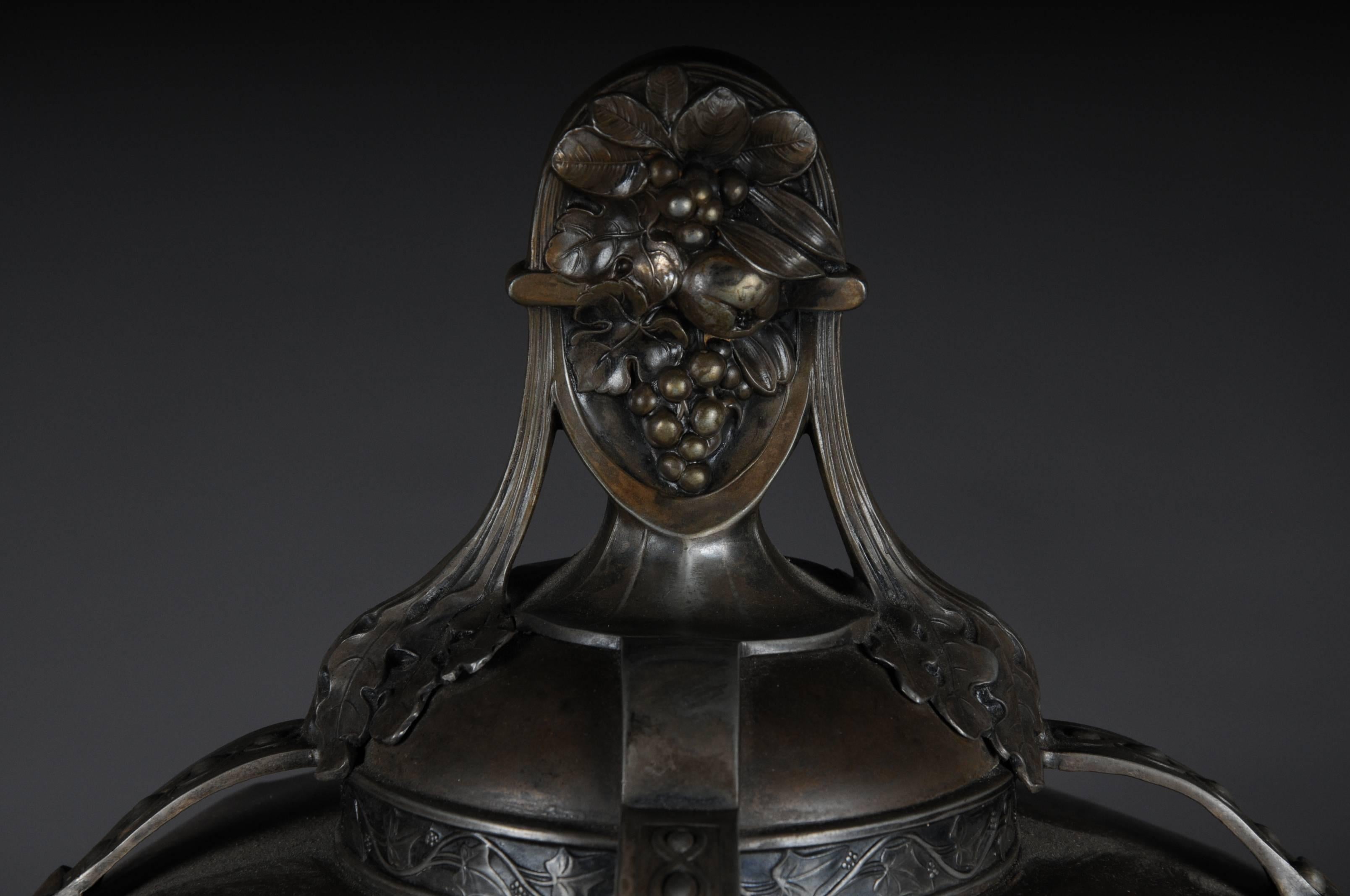 20th Century WMF silver Bowle Art Nouveau, 1910 Made in Germany 1