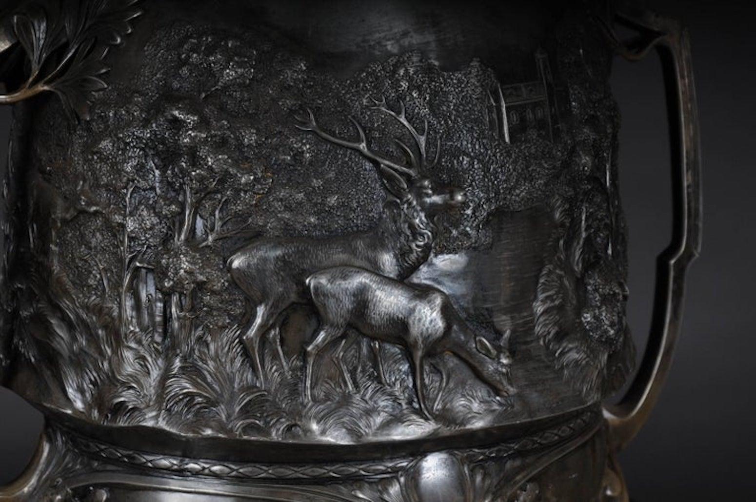 20th Century WMF silver Bowle Art Nouveau, 1910 Made in Germany For Sale 4