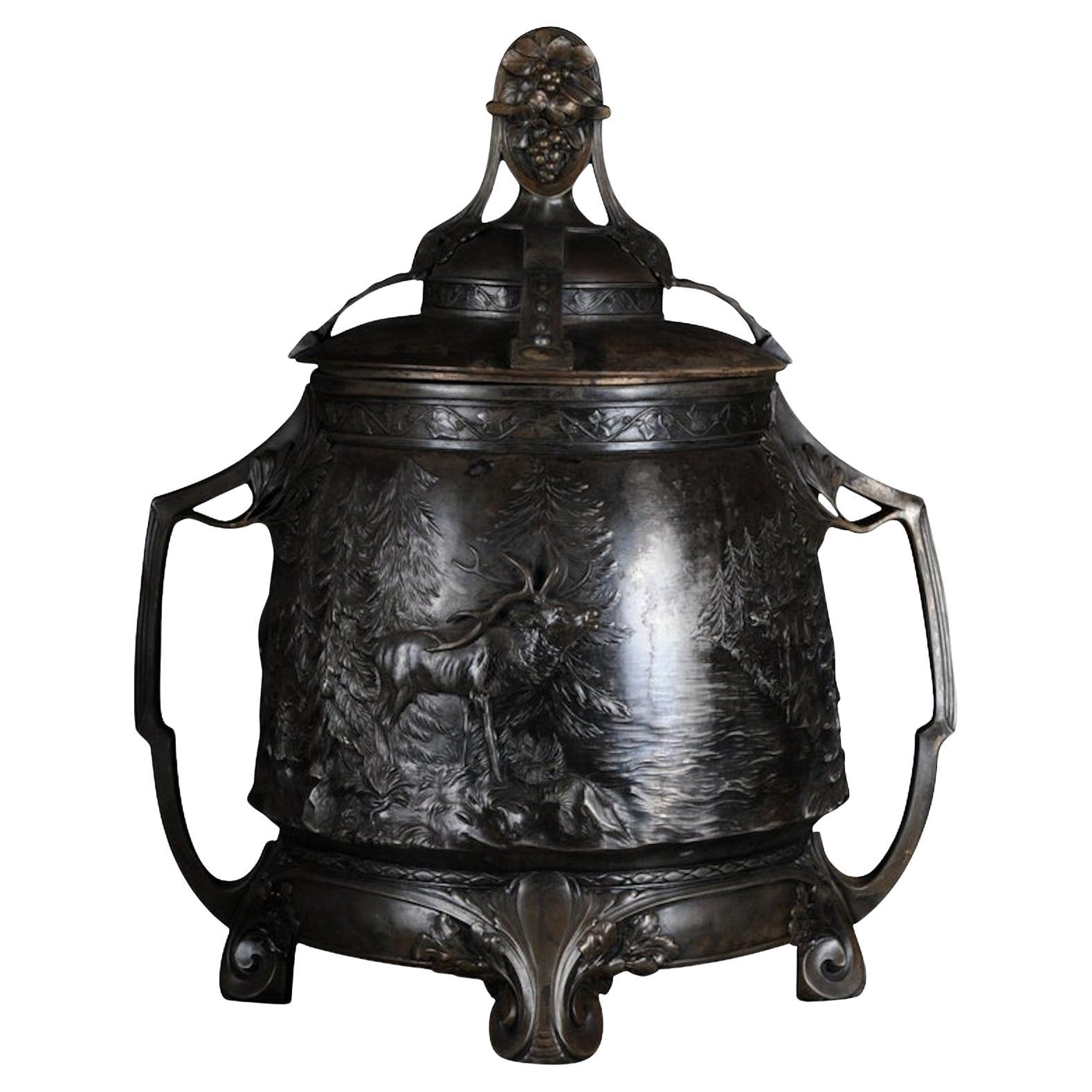 20th Century WMF silver Bowle Art Nouveau, 1910 Made in Germany