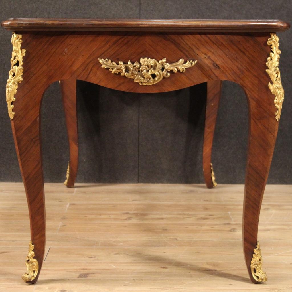 20th Century Wood and Bronze Napoleon III Style French Writing Desk, 1930 For Sale 7
