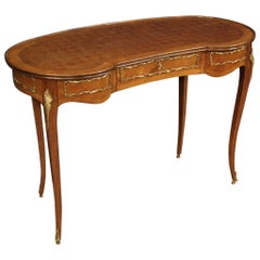 20th Century Wood and Gilt Bronze French Writing Desk, 1960 20th Century Wood and Gilt Bronze French Writing Desk, 1960
