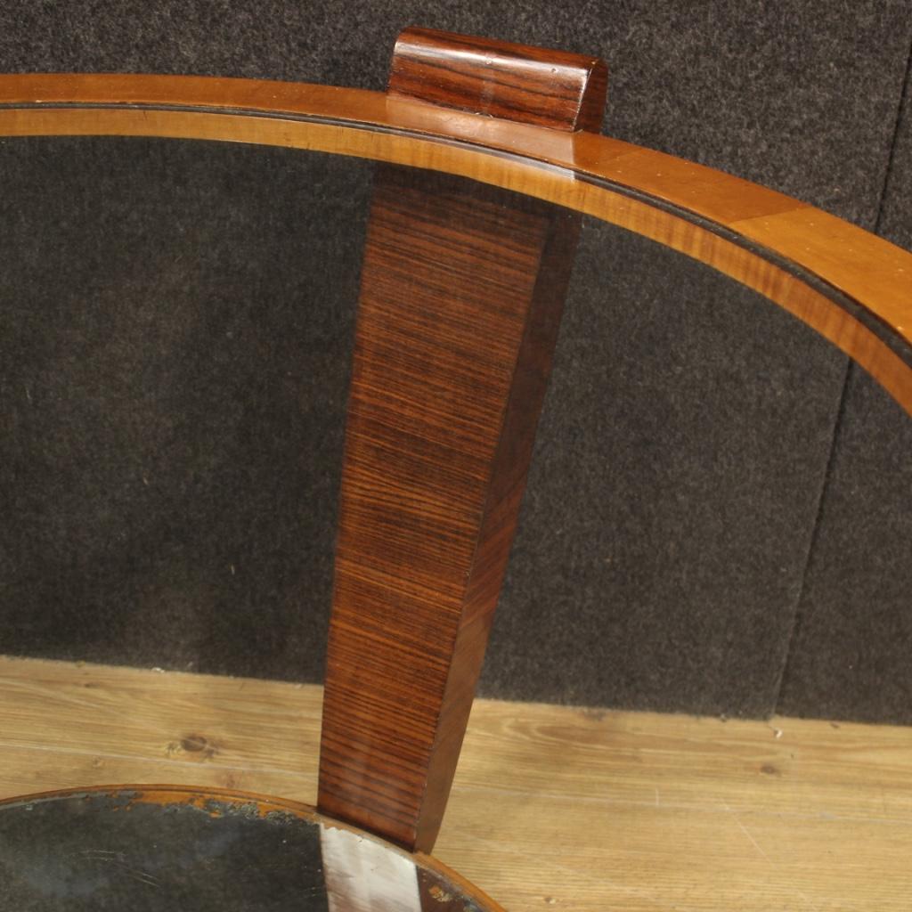 20th Century Wood and Glass Italian Modern Design Coffee Table, 1960 in vendita 3