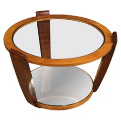 20th Century Wood and Glass Italian Modern Design Coffee Table, 1960
