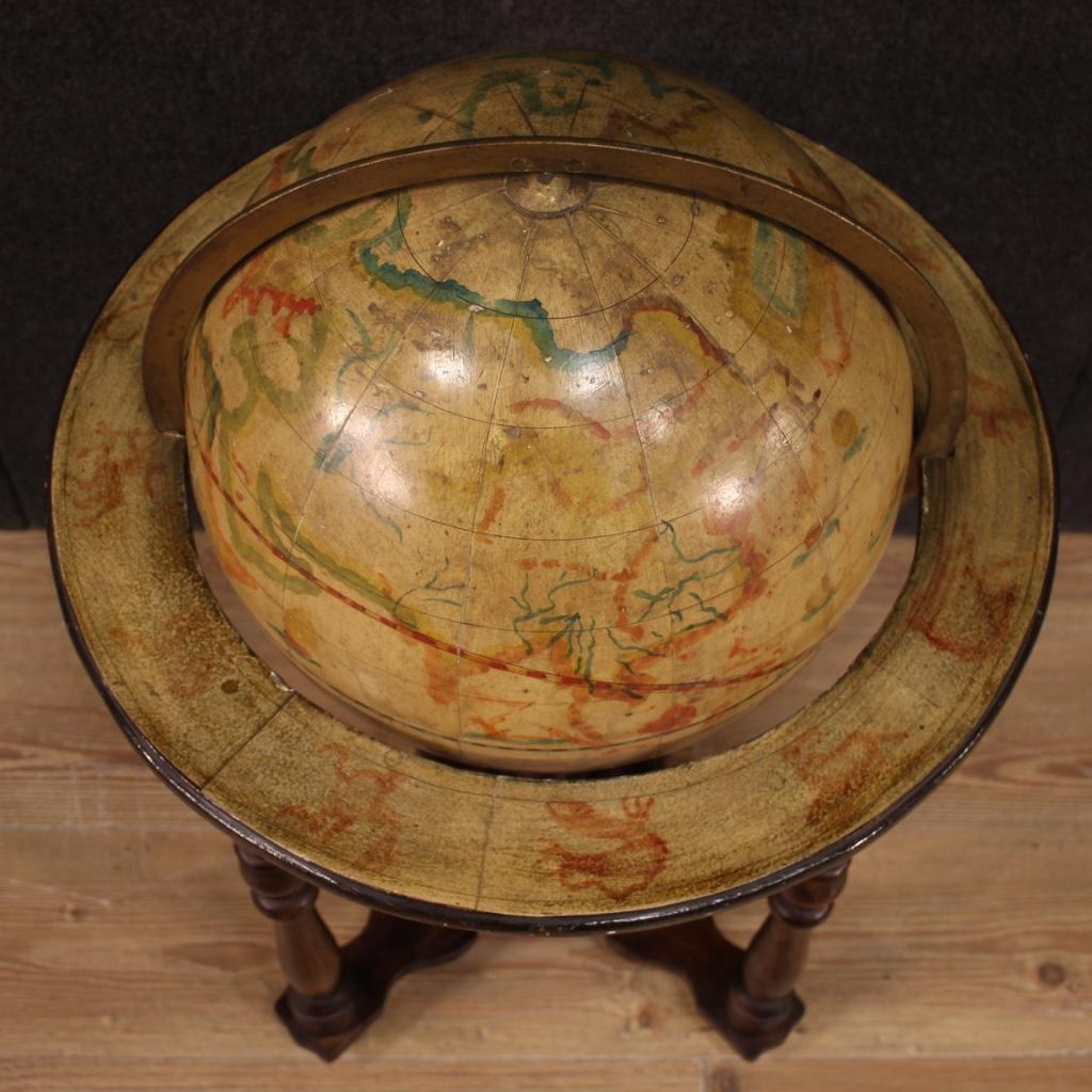20th Century Wood and Metal Italian Decorative Globe, 1960 2
