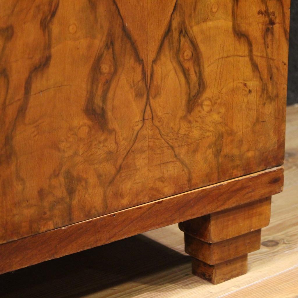 20th Century Wood Art Deco Style Italian Display Cabinet, 1950 in vendita 5