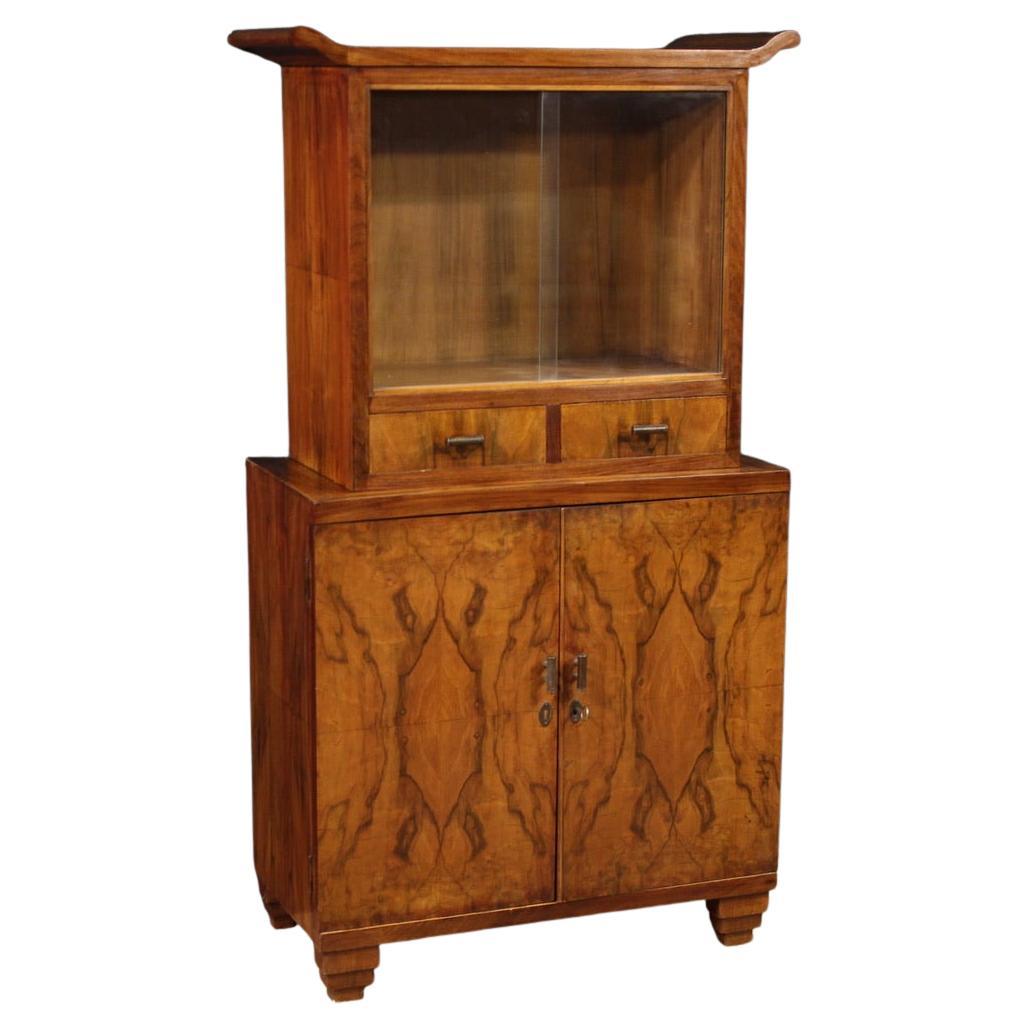 20th Century Wood Art Deco Style Italian Display Cabinet, 1950