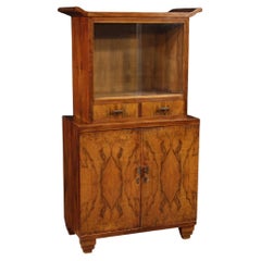 20th Century Wood Art Deco Style Italian Display Cabinet, 1950