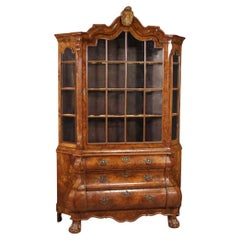 vitrine hollandaise en bois du 20e siècle, 1960