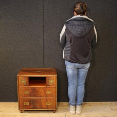 cómoda naval inglesa de madera del siglo XX, 1950