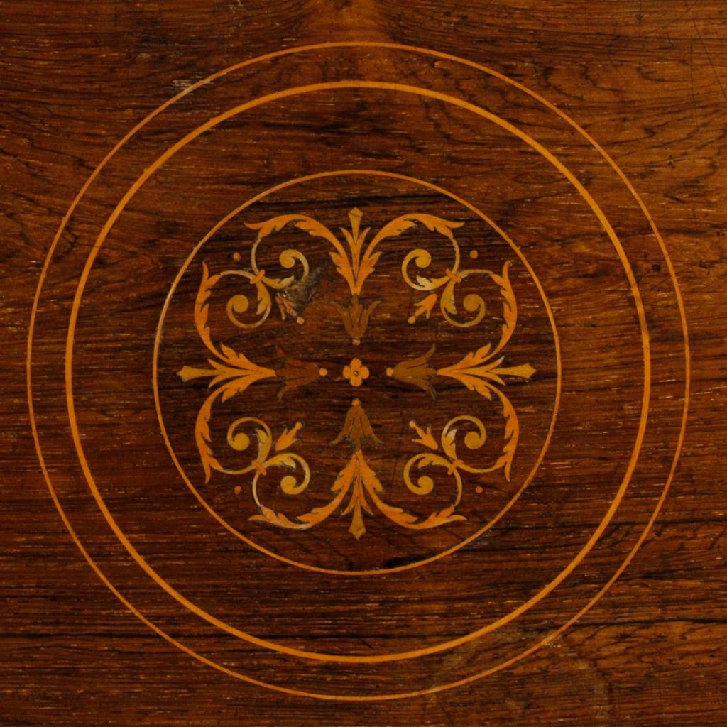 20th Century Wood English Octagonal Side Table, 1920s For Sale 2