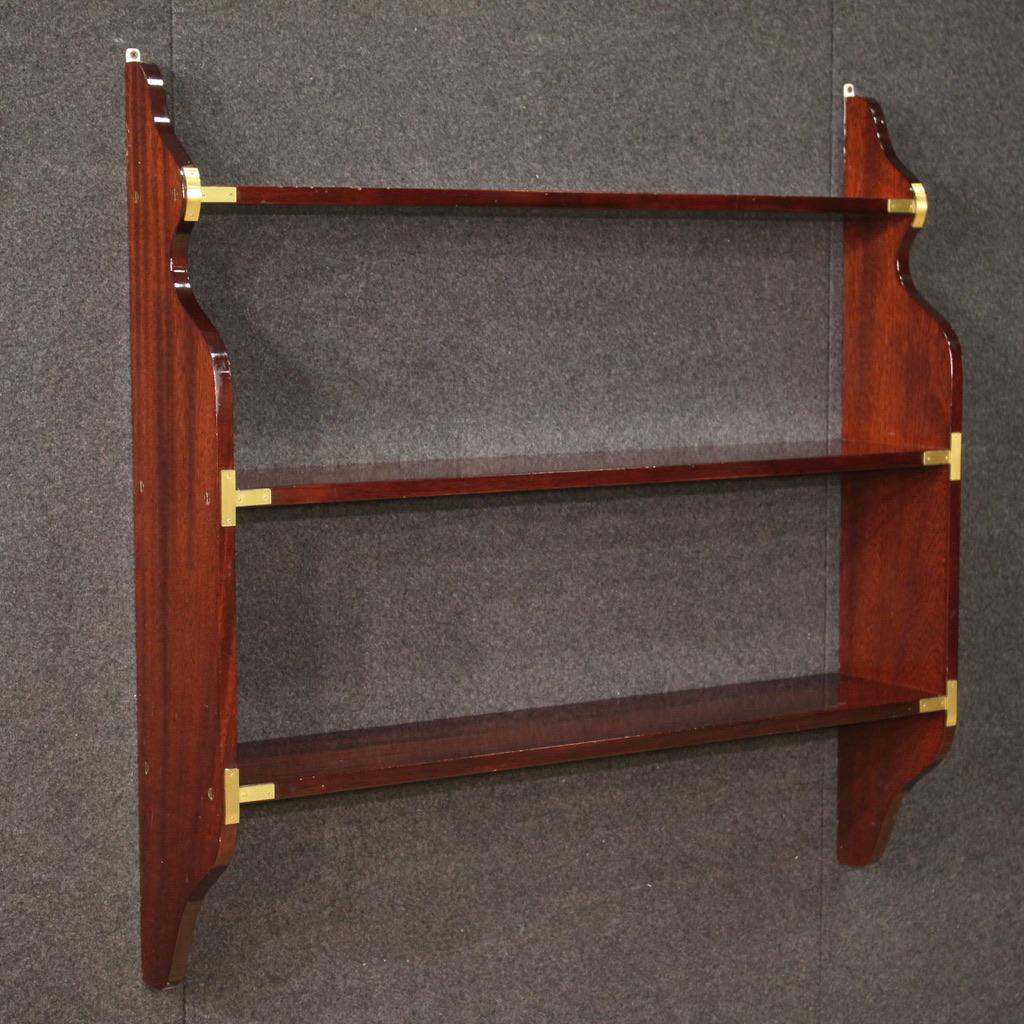 20th Century Wood English Wall Bookcase Etagere, 1970 For Sale 7