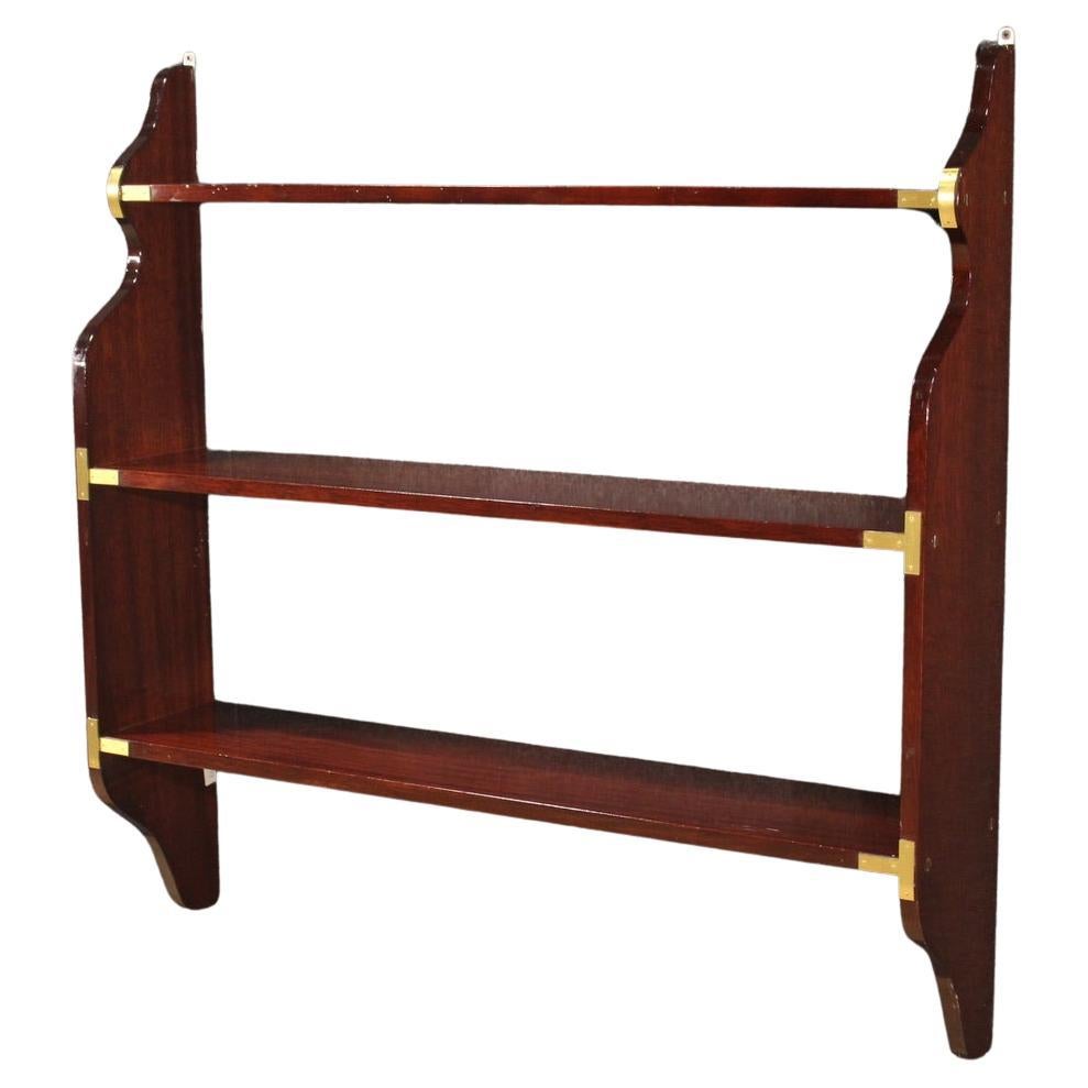20th Century Wood English Wall Bookcase Etagere, 1970 For Sale