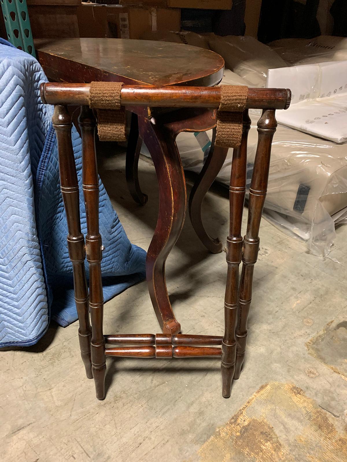 20th Century Wood Folding Luggage Rack 10