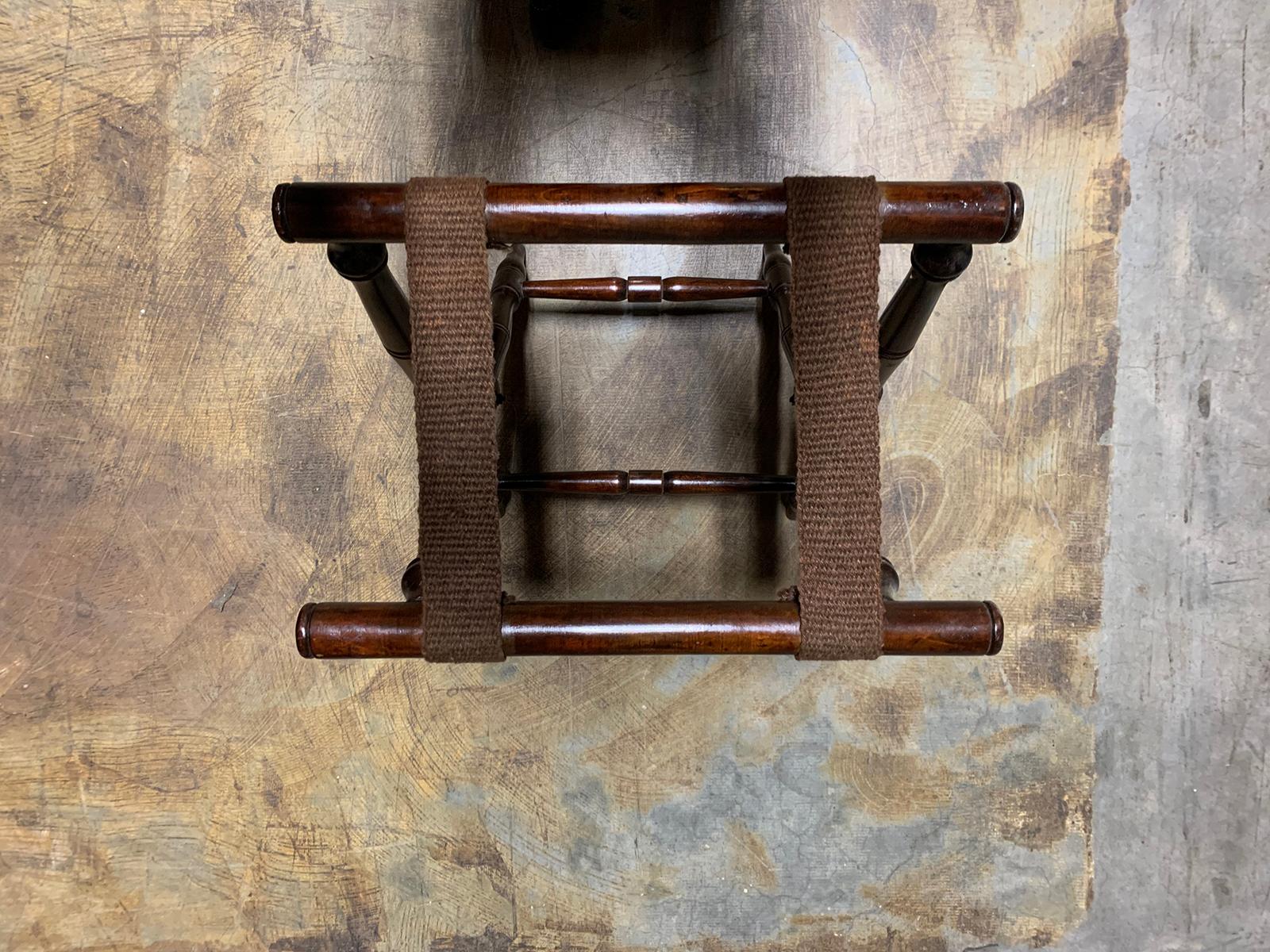 20th Century Wood Folding Luggage Rack 1