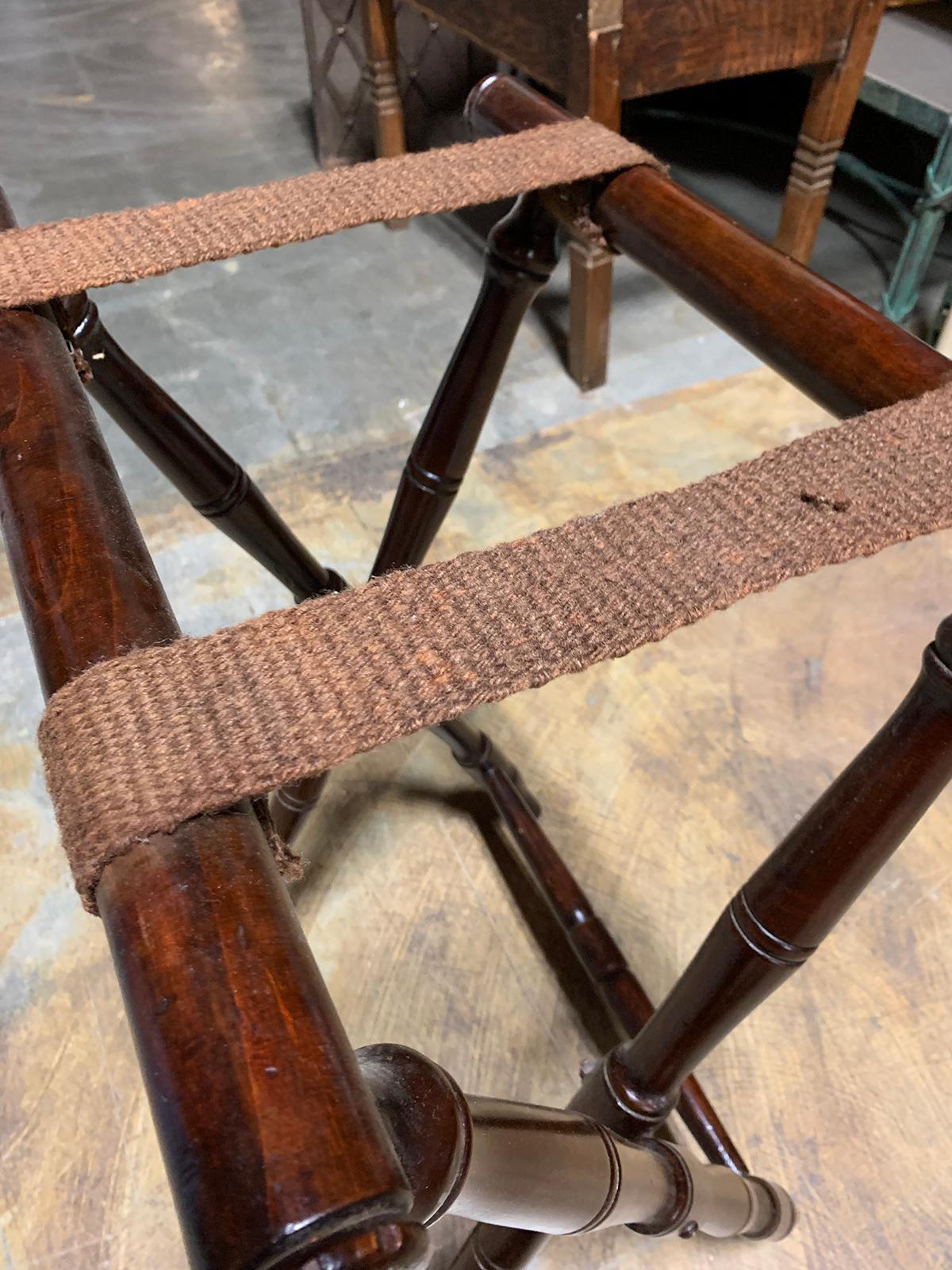 20th Century Wood Folding Luggage Rack 4