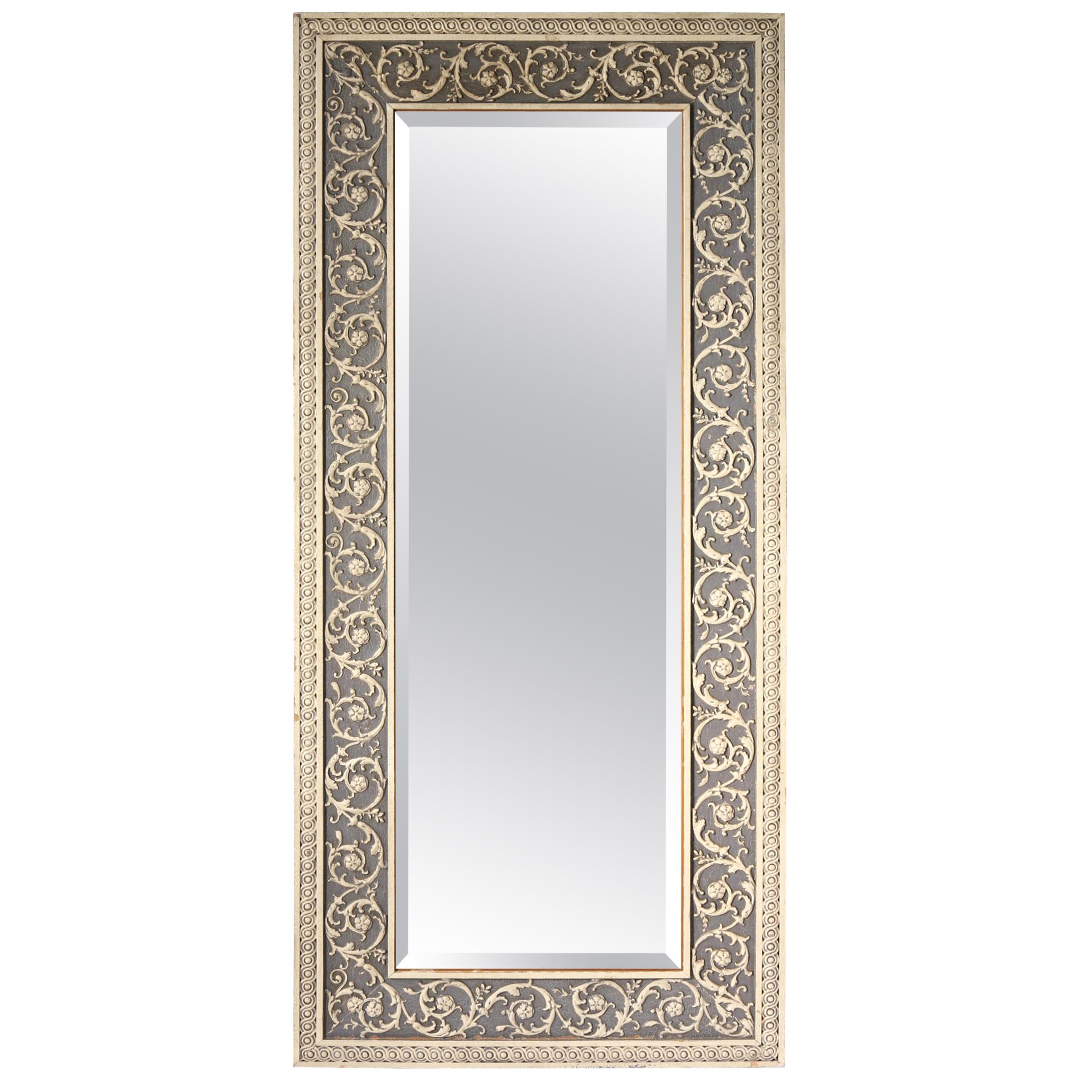 20th Century Wood Framed Wall Hanging Mirror