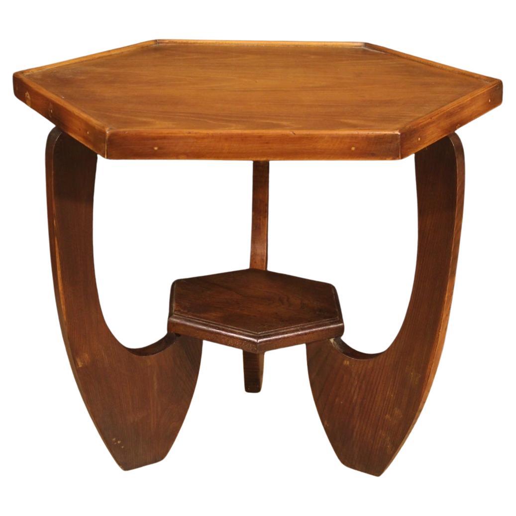 mesa baja francesa de madera del siglo XX, 1960