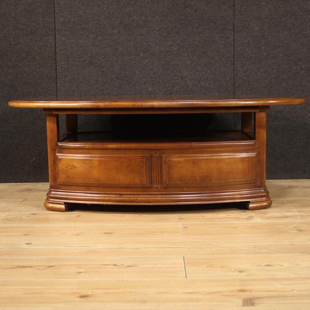 table basse française en bois du 20e siècle, 1980 en vente 4