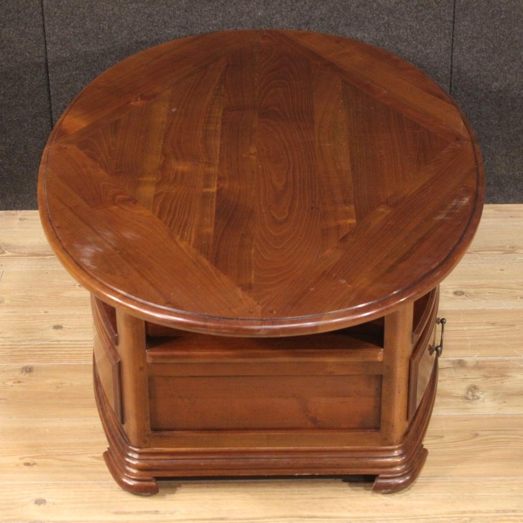 table basse française en bois du 20e siècle, 1980 Bon état - En vente à Vicoforte, Piedmont