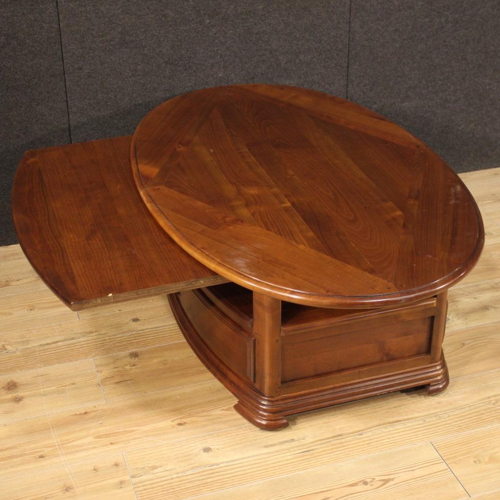 table basse française en bois du 20e siècle, 1980 en vente 2