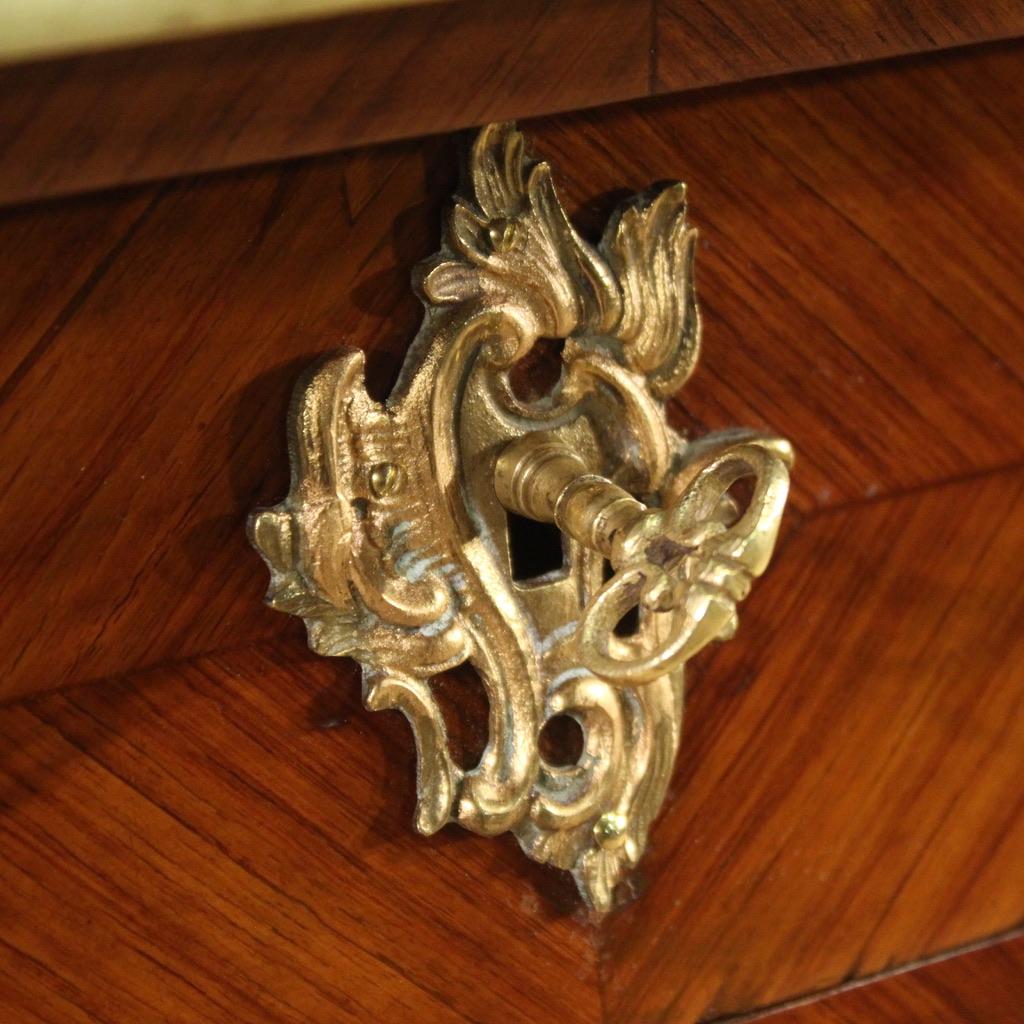 bureau en bois français de style Louis XV du 20e siècle, années 1920 Bon état - En vente à Vicoforte, Piedmont
