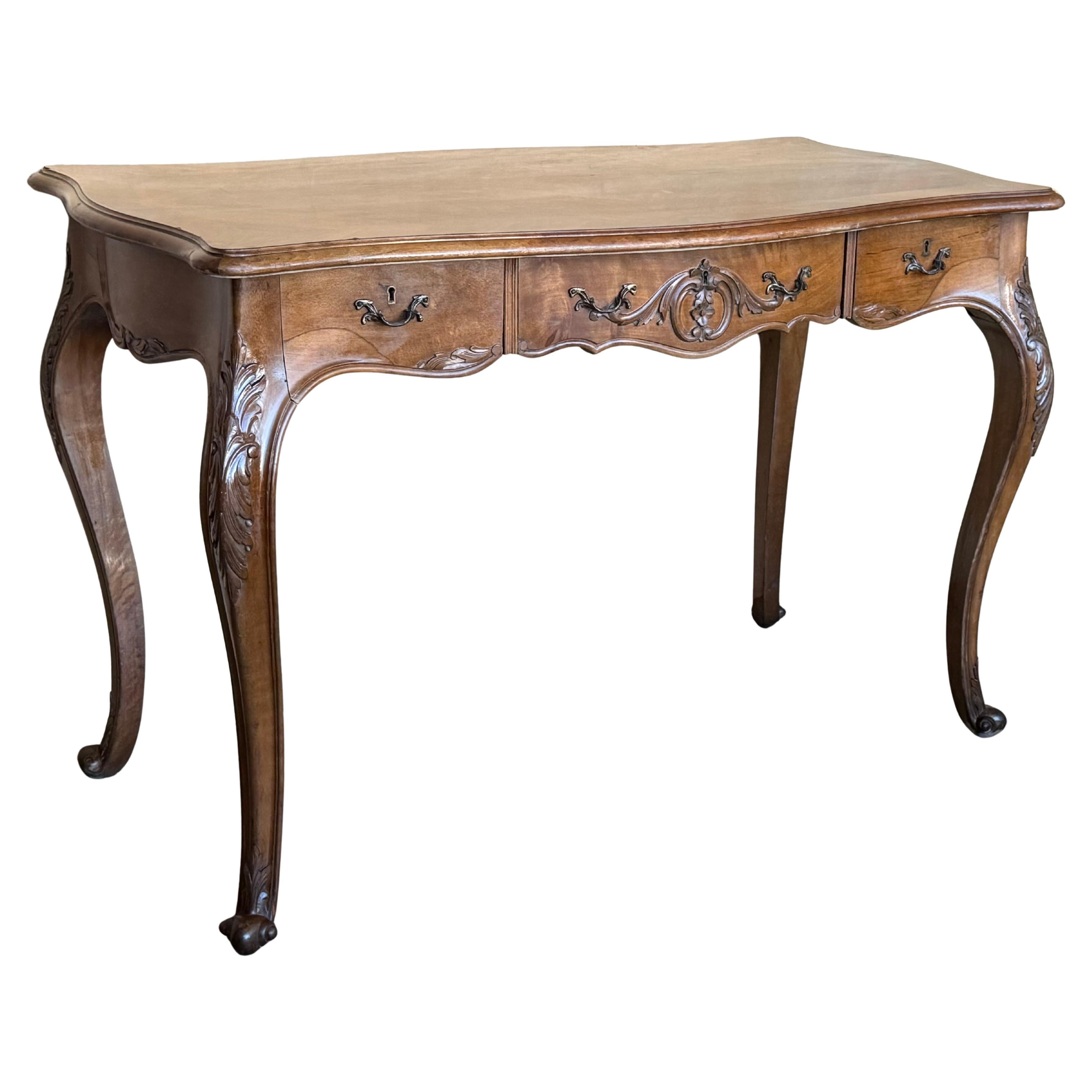 Bureau en bois français de style Louis XV du 20e siècle, 1920