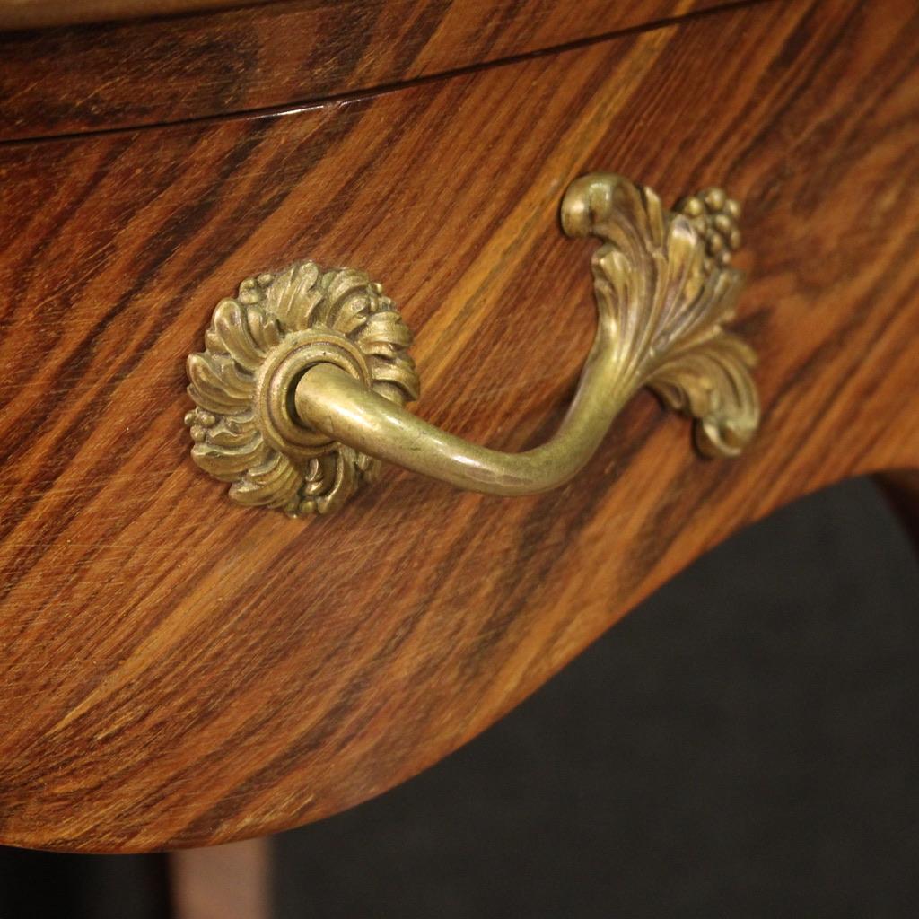20th Century Wood French Louis XV Style Writing Desk, 1960s For Sale 6