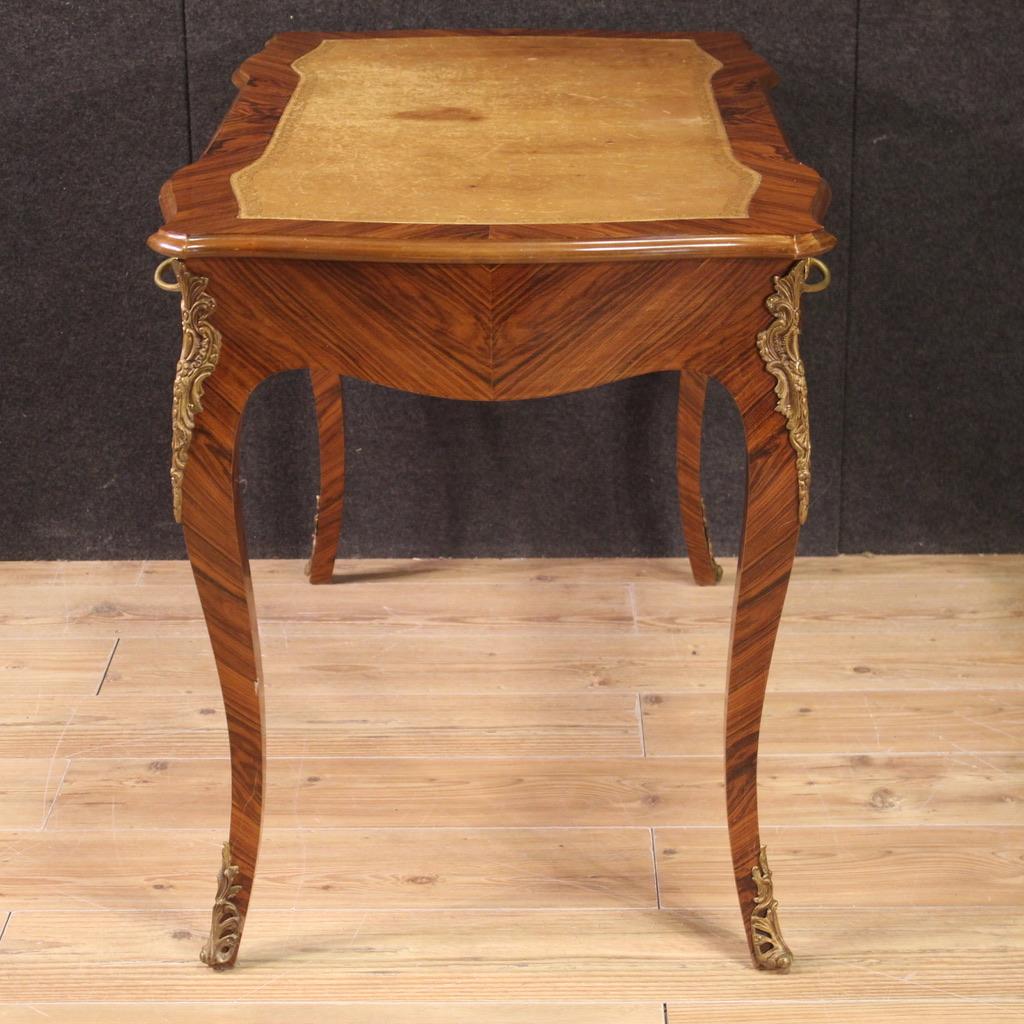 20th Century Wood French Louis XV Style Writing Desk, 1960s In Good Condition For Sale In Vicoforte, Piedmont