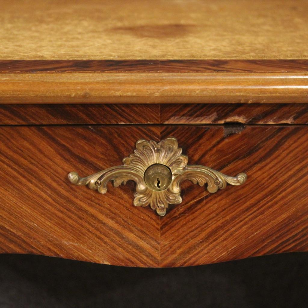 20th Century Wood French Louis XV Style Writing Desk, 1960s For Sale 5