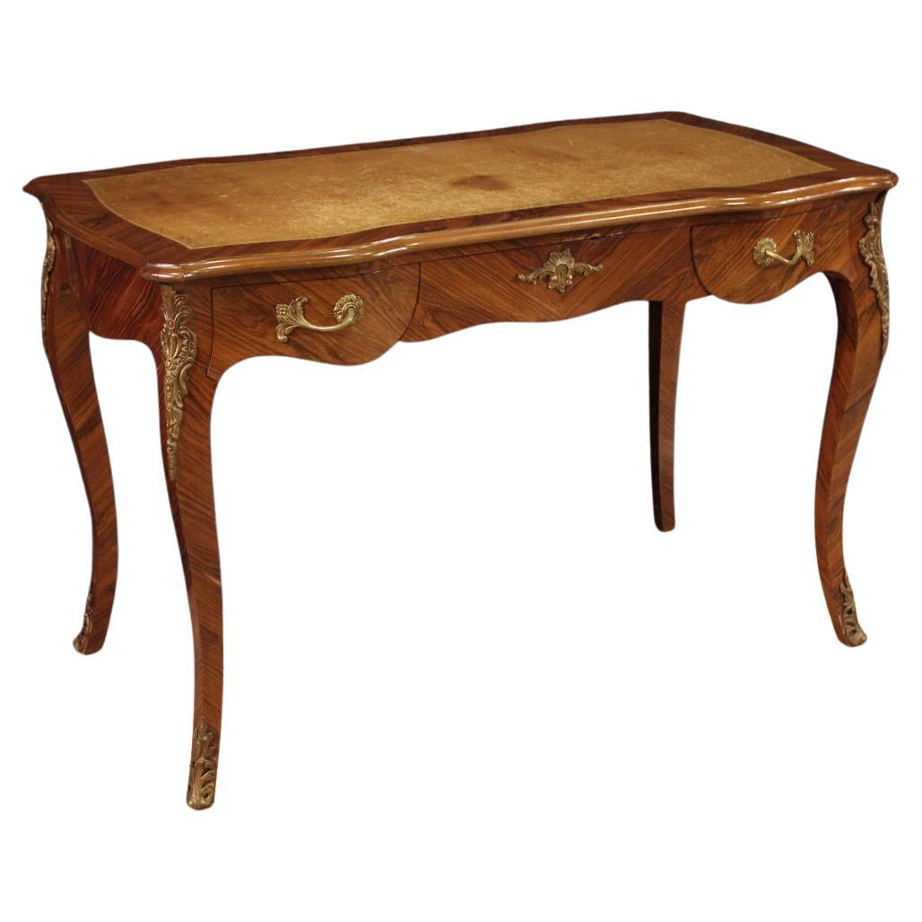 20th Century Wood French Louis XV Style Writing Desk, 1960s For Sale