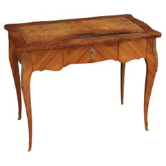 20th Century Wood French Louis XV Style Writing Desk Side Table, 1950