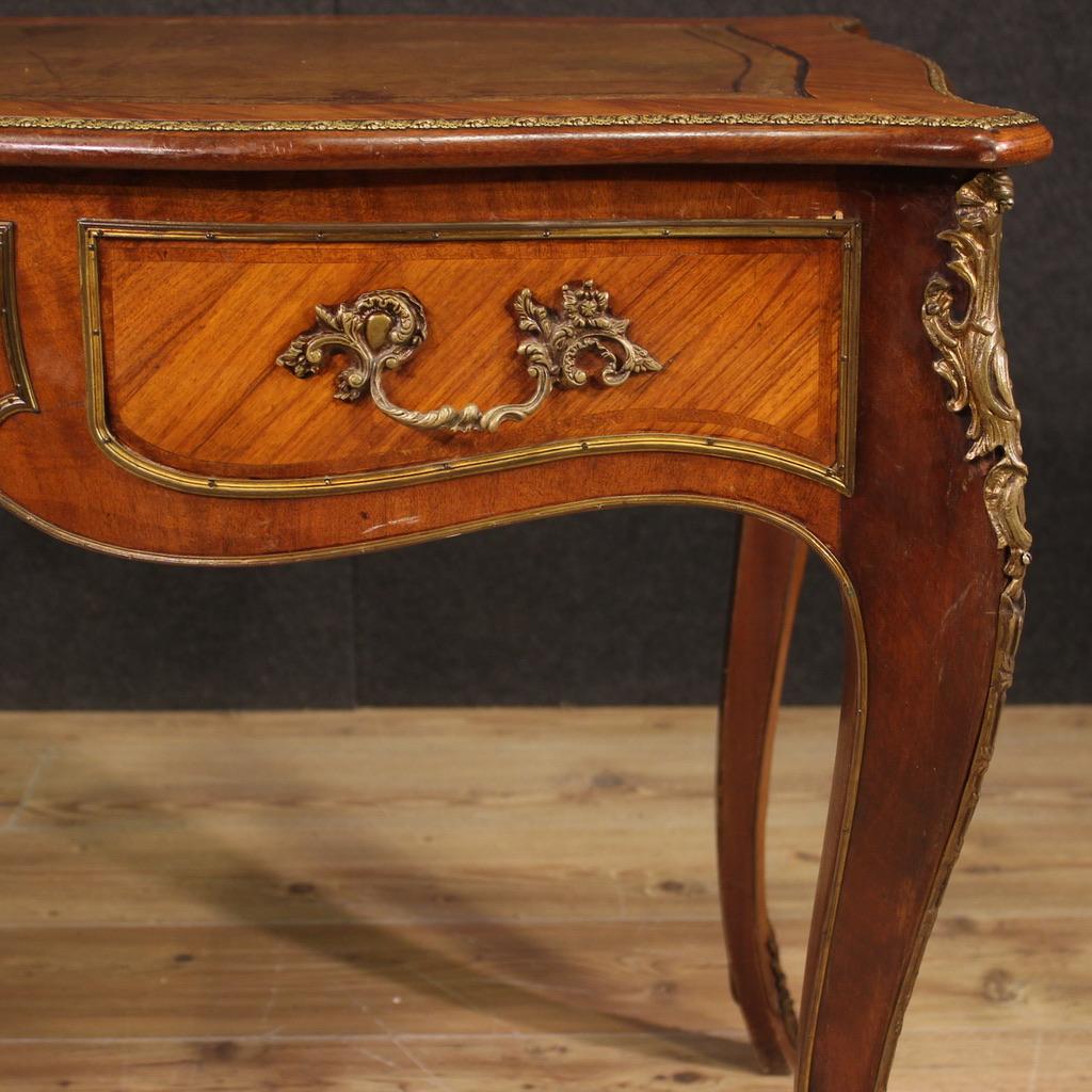 20th Century Wood French Napoleon III Style Writing Desk, 1950s For Sale 6