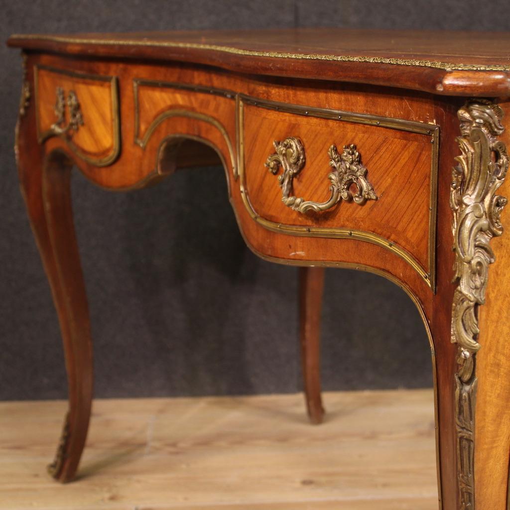 20th Century Wood French Napoleon III Style Writing Desk, 1950s For Sale 2